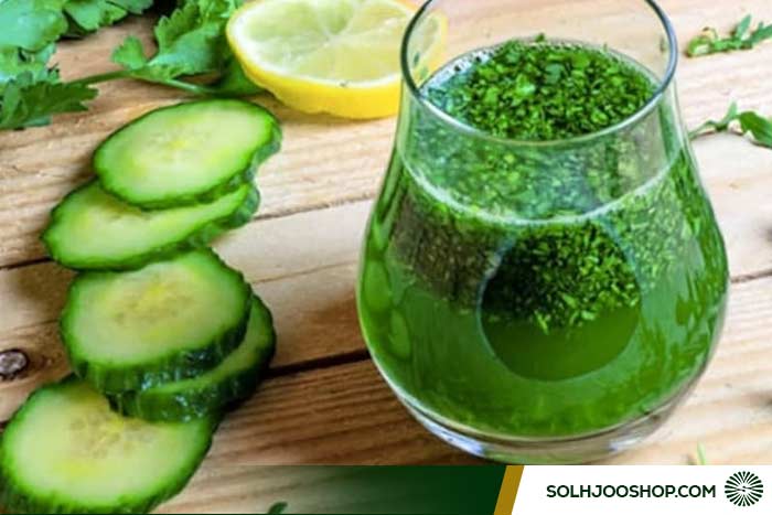 اسموتی سبز خیار و گشنیز
