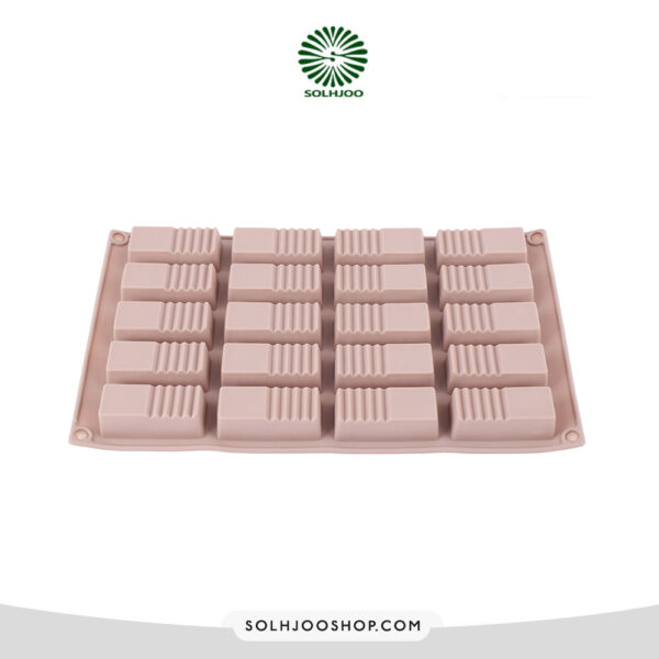 قالب سیلیکونی مستطیل خط دار 20 خانه