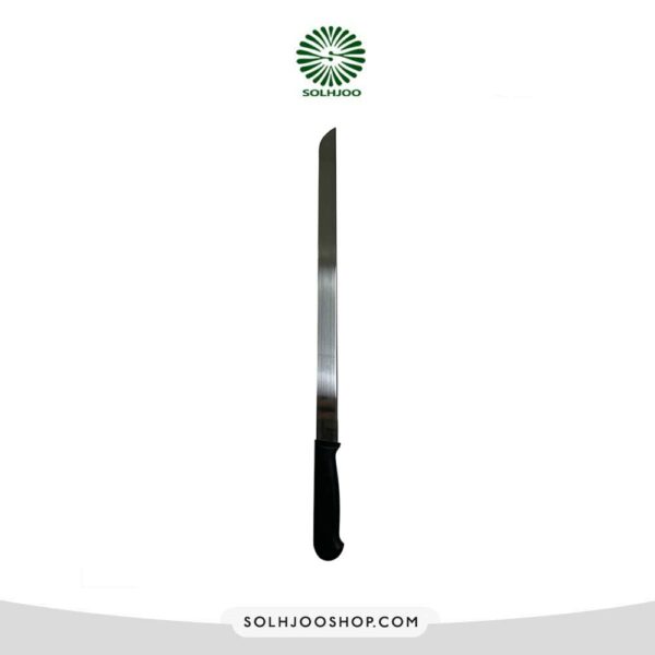 چاقو صاف دسته مشكي لبه کوتاه 30 سانت