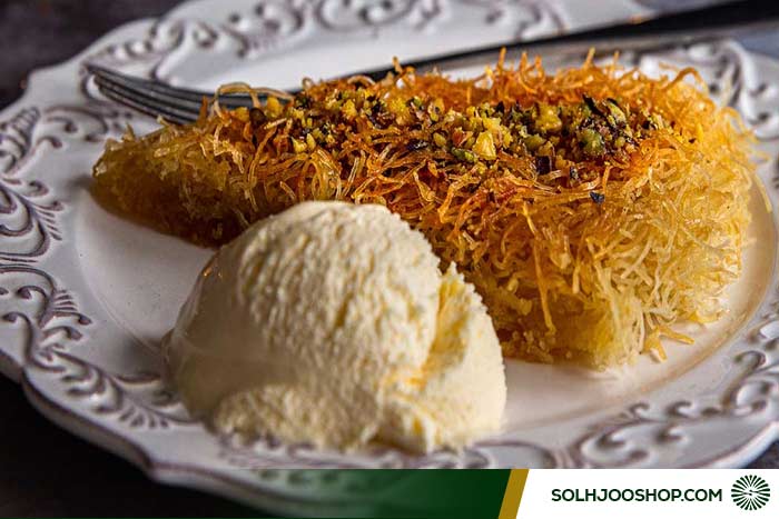 کنافه بستنی خانگی