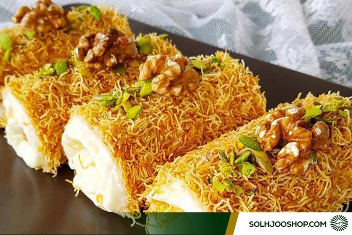 طرز تهیه کنافه بستنی