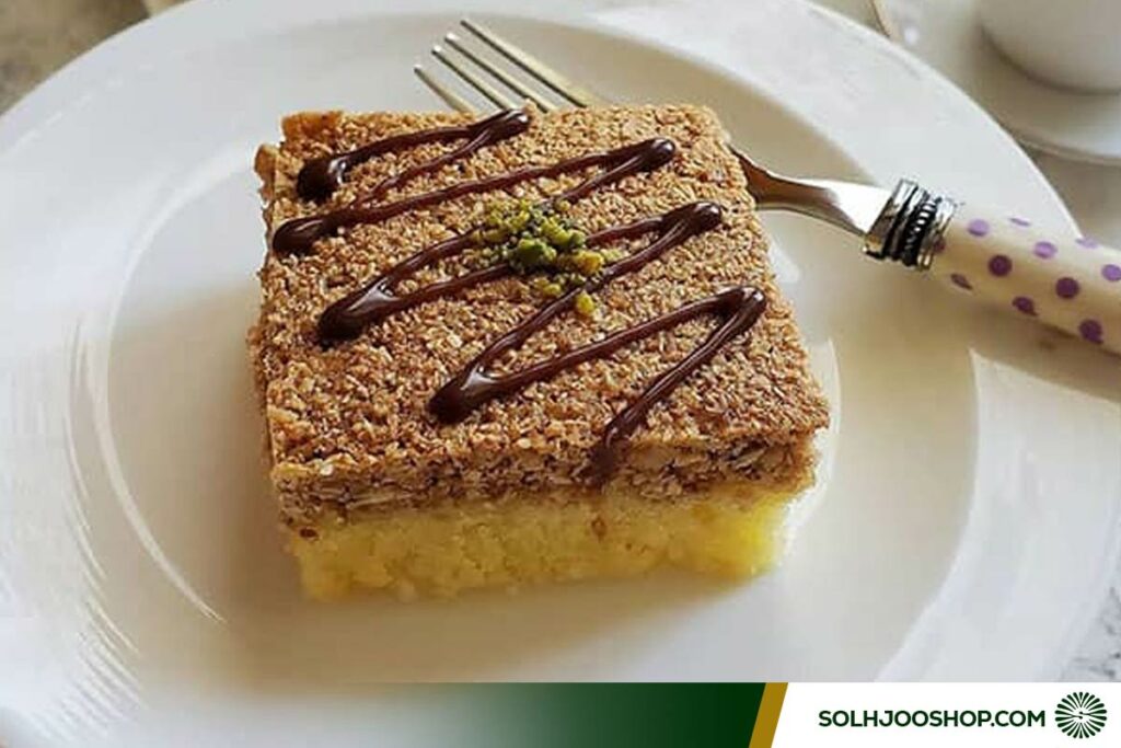 کیک اسلایس گردویی